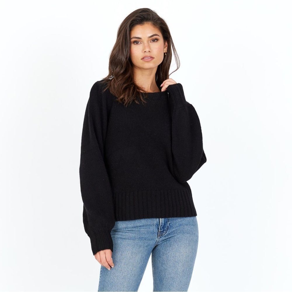 One Grey Day Lori Cashmere Pullover